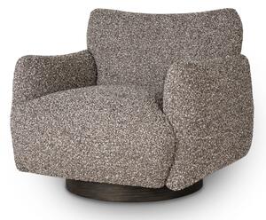 Poltrona Shelby marrone/grigio – 94x87x87 cm