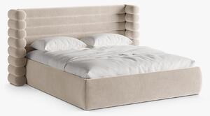 Letto imbottito Mount con contenitore in velluto Salvador – 160x200 cm