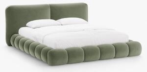 Letto imbottito Solange con contenitore in velluto Magic Velvet – 200x200 cm