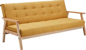 Divano letto Scandinavo materiale di costruzione giallo senape