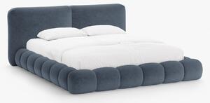 Letto imbottito Solange con contenitore in chenille Perfect Harmony – 160x200 cm