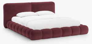 Letto imbottito Solange con contenitore in chenille Perfect Harmony – 140x200 cm