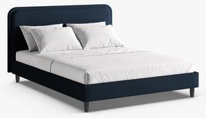 Letto imbottito Aveline in bouclé Baloo - 200x200 cm