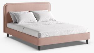 Letto imbottito Aveline in bouclé Baloo - 140x200 cm