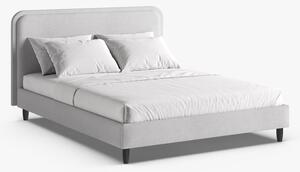 Letto imbottito Aveline in bouclé Baloo - 160x200 cm