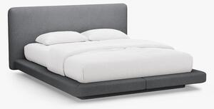 Letto imbottito Linea in bouclé Baloo - 200x200 cm