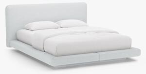 Letto imbottito Linea in tessuto strutturato Moly - 160x200 cm