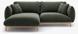 Divano angolare Ada in tessuto strutturato – 220x179x78 cm