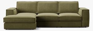 Divano angolare Pola in velluto – 284x158x88 cm