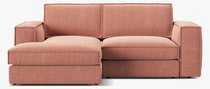 Divano angolare Pola in tessuto strutturato – 226x158x88 cm