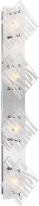 Lampada a sospensione Globo, modello Dl, metallo cromato, 4Xg9, codice prodotto 48694-4