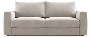Divano letto Grena 3 posti con contenitore in velluto – 205×100×90 cm