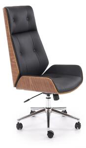 Sedia da ufficio WEBSTER in noce e nero – 60x65x114–122 cm