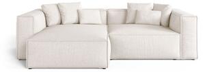 Divano angolare Aveiro 3 posti in chenille - 167x86x254