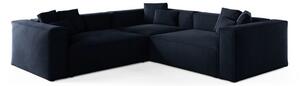 Divano angolare Aveiro 5 posti in velluto - 268x86x268