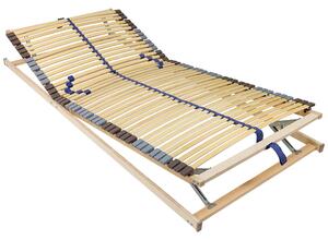 Rete a doghe BeCo Blue Royal KF/ 80 x 200 cm / 42 doghe / Blue Angel / completamente montata / sezione testa e piedi regolabile