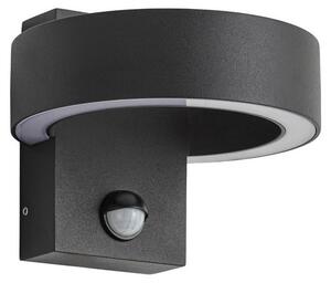 Lucande, applique da esterno a LED, modello Nirella, colore nero, con controllo della temperatura di colore (CCT) e sensore
