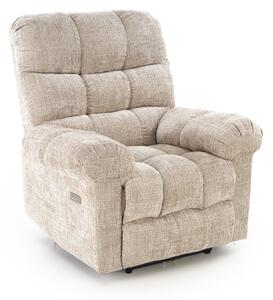 Poltrona relax AMORE in tessuto color beige