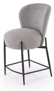 Sgabello H126 in tessuto grigio chiaro – 57x61x95 cm
