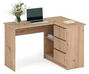 Scrivania BEGA in effetto rovere artisan – 124x85x76 cm