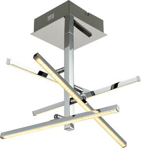 Lampada da soffitto a LED, cromo, regolabile, L 51 cm