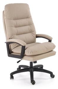 Sedia da ufficio Harbor in ecopelle beige – 65x72x112-118 cm