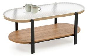 Tavolino Kamala naturale / nero – 110x54x43 cm