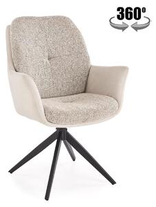 Sedia K591 in tessuto grigio chiaro – 65x73x94 cm