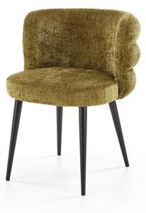 Sedia K575 in tessuto Cremona verde oliva – 62x64x79 cm