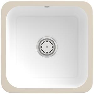 Lavello Villeroy&Boch, lavello da cucina Cisterna 50 White Alpine 445x445mm, larghezza base 50cm