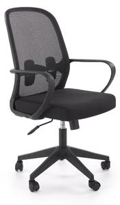 Sedia da ufficio Orcano in tessuto e rete nera – 62x65x101-111 cm