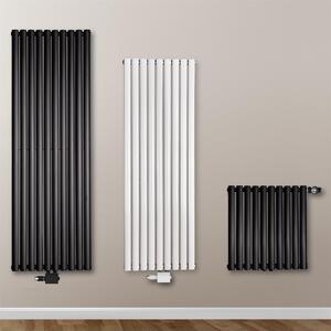 VILSTEIN Radiatore di design piatto, radiatore a pannello, radiatore a pannello, radiatore a parete, attacco centrale e attacco laterale, bianco, doppio strato, 810W, quadrato, 60x60 cm