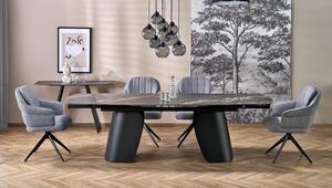 Tavolo allungabile Forum in marmo nero – 180-260x90x76 cm