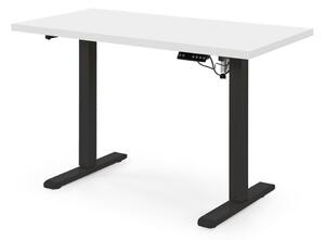 Scrivania regolabile B54 – Bianco / Nero – 120x60x75-120 cm
