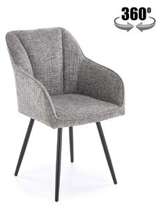 Sedia K576 in tessuto grigio chiaro – 54x60x85 cm