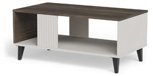 Tavolino Random 2 LAW-1 in finitura cashmere, noce e nero – 92x50x40 cm