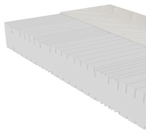 Materasso BeCo Duo-Star / 100 x 200 cm / H3 e H4 / Punteggio del test 1.0 / Schiuma a freddo / Due livelli di solidità in un unico materasso / 21 cm / 100 notti di sonno di prova