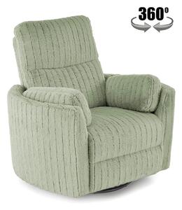 Poltrona Relax Pegas in tessuto menta – 110x100–170x108–81 cm