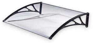 Pensilina tettoia da esterno in ABS per porte e finestre Gripau trasparente - P75xL95 cm