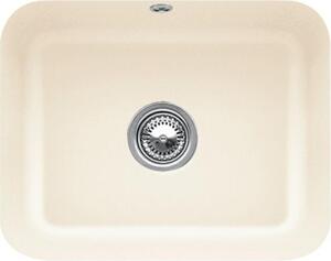 Lavello Villeroy&Boch, lavello da cucina Cisterna 60C Ivory 550x440mm, larghezza base 60cm