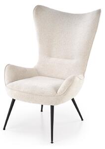 Poltrona Jukon in tessuto Raven crema