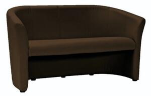 Divano TM-3 in ecopelle marrone scuro – 160x60x76 cm
