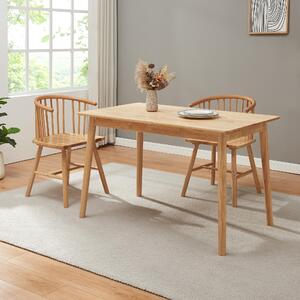 Tavolo da pranzo 'Klijori' per 4-6 persone Tavolo da cucina 120 x 70 x 74 cm rettangolare in legno naturale