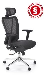 Sedia da ufficio Vixen nera – 68x65x117-125 cm