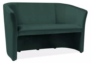 Divano TM-2 Velvet in velluto verde – 126x60x76 cm