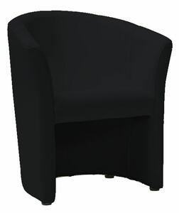 Poltrona TM-1 in ecopelle nera – 67x60x76 cm