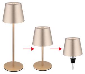 Lampada da tavolo a LED, champagne, batteria ricaricabile, dimmer a sfioramento, tappo a bottiglia