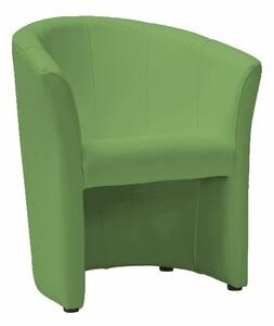 Poltrona TM-1 in ecopelle verde – 67x60x76 cm
