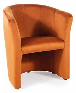 Poltrona TM-1 Velvet in velluto cannella – 67x60x76 cm