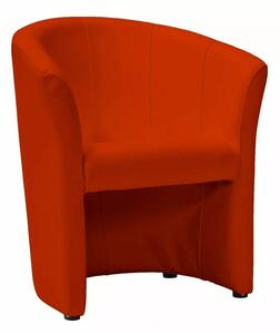 Poltrona TM-1 in ecopelle rossa – 67x60x76 cm